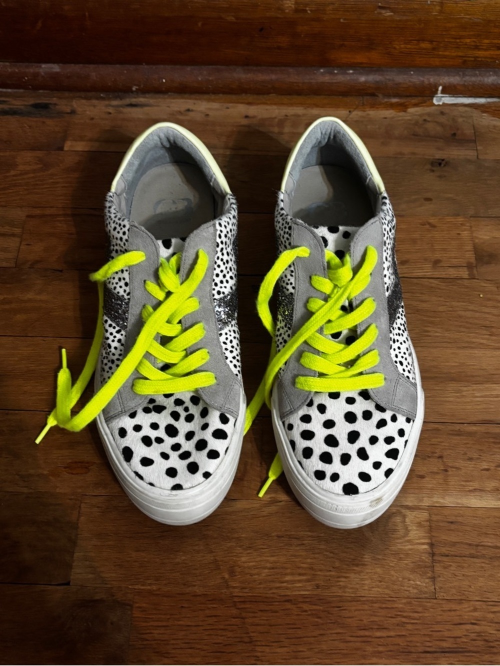 Gianni Bini animal print fashion sneakers - Picture 1 of 7